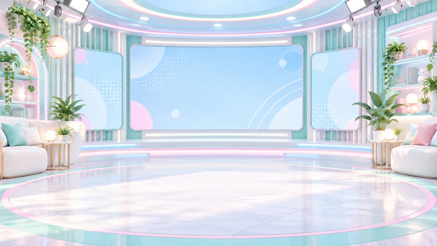 ミントブルーのスタジオ